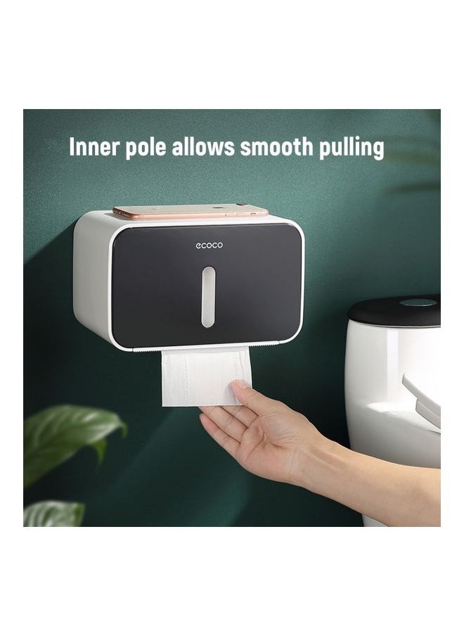 Wall Mounted Toilet Paper Holder Black/White