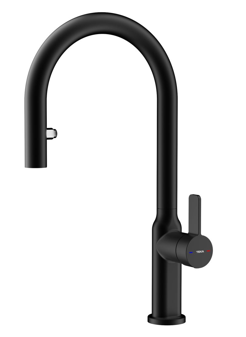 Oval Design Single Lever Kitchen Tap with Swivel Spout, Anti-Scale Aerator, and Pull-Out Dual Spray Functions OVAL 9382