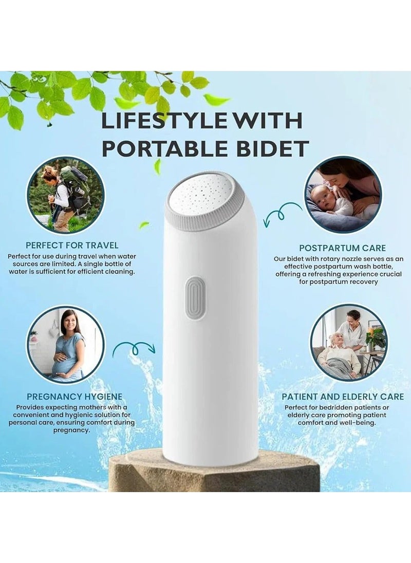 Portable Bidet Retractable Handheld Jet Spray For Toilet  Kit With 4 Flushing Modes  Ipx7 Waterproof Rechargeable Electric Handheld Travel Bidet With Storage Bag Personal Hygiene.