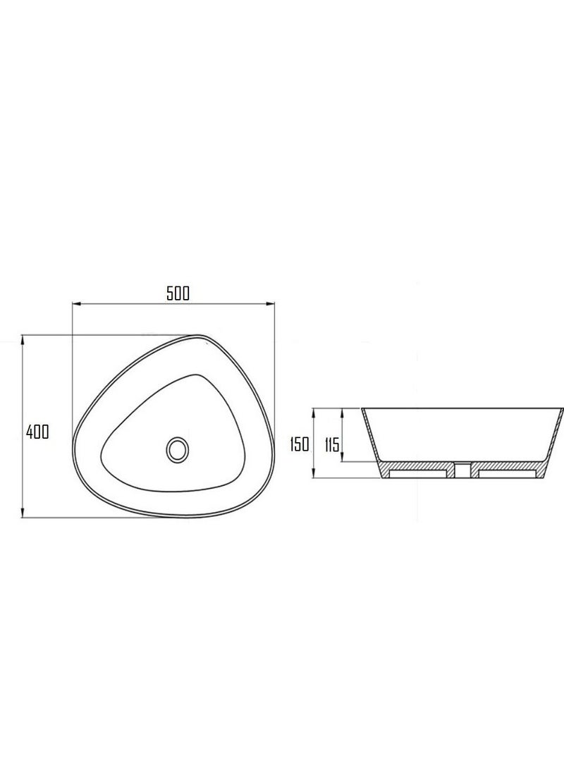 Solid Surface Countertop Wash Basin