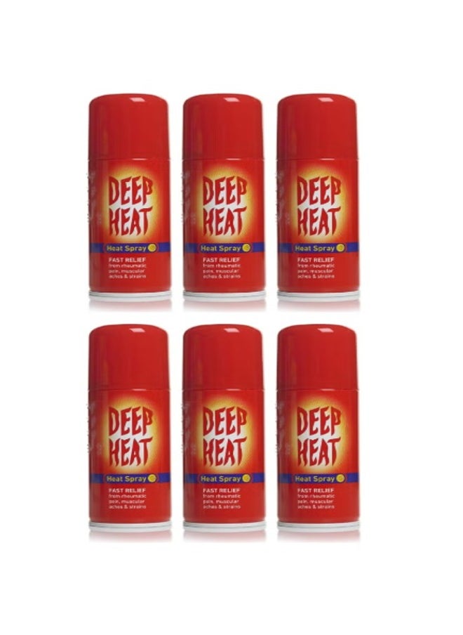 Deep Heat Fast Relief Spray 150ml - 6 PCS