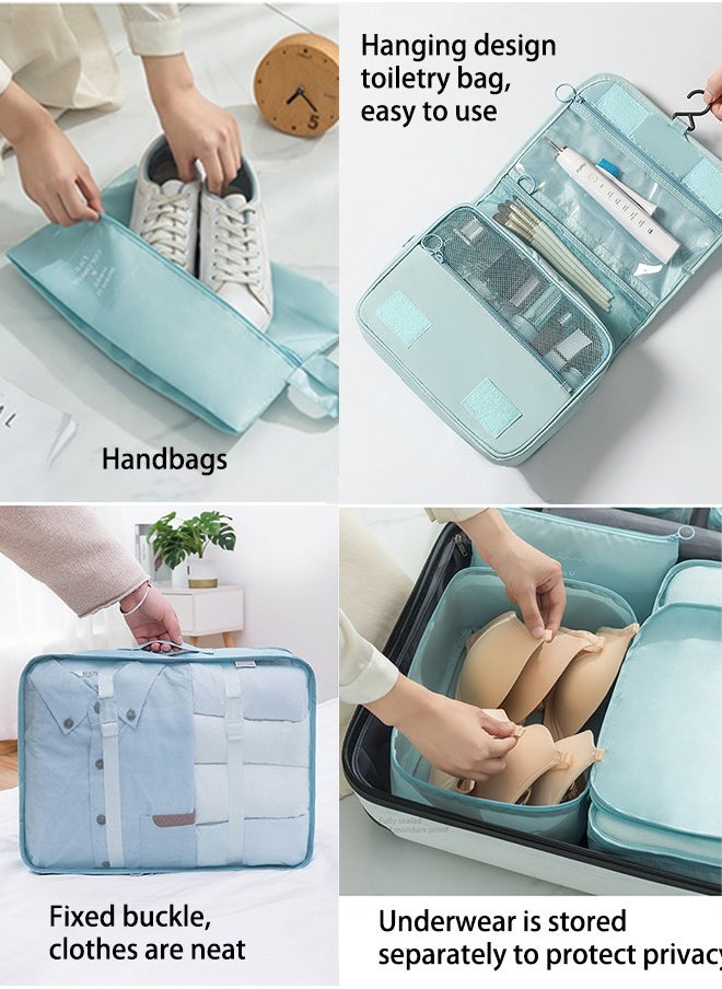 11 Set Packing Cubes for Suitcases, Travel Essentials for Carry on, Luggage Organizer Bags Set for Travel Accessories , Beige