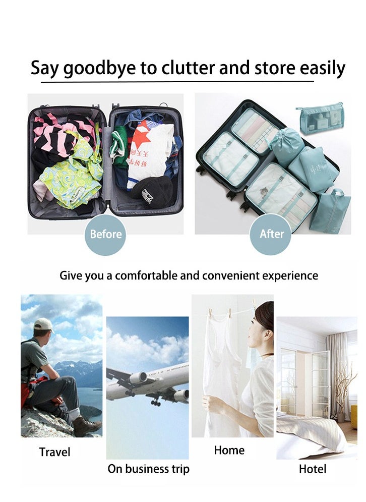 11 Set Packing Cubes for Suitcases, Travel Essentials for Carry on, Luggage Organizer Bags Set for Travel Accessories , Beige