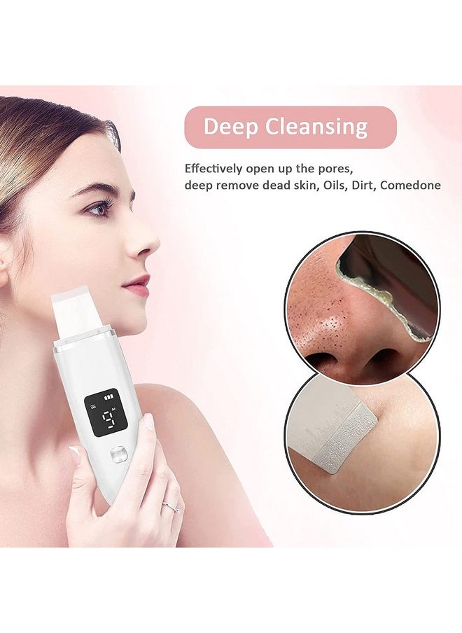 Ultrasonic Shovel Machine For Facial Skin Scrubber Lifting Moisturizing & Cleansing Skin Dirt Blackhead Remover Peeling Tool,Pore And Exfoliator, Comedone Extractor Treatment (Multicolor)