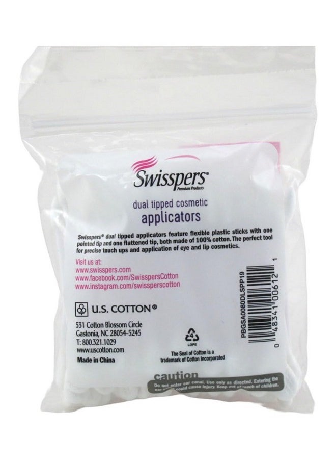 Cotton Swabs 80 Count Cosmetic Applicators (Pack Of 3)