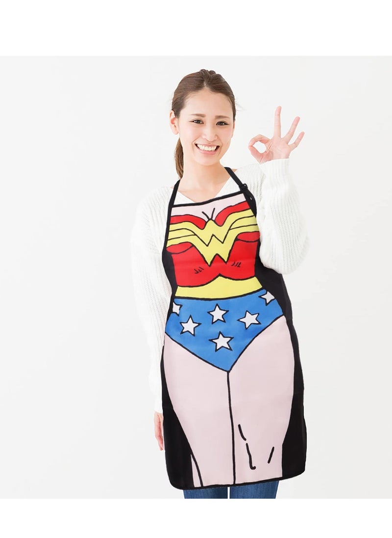 Funny Novelty Apron Kitchen Gift Xmas Cooking BBQ Party Apron for Men and Women Gift Superman Wonder Woman Aprons