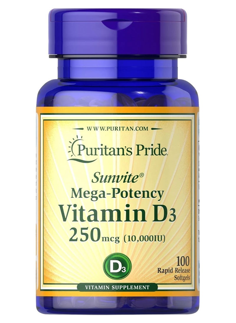 Vitamin D3 1000IU Softgels 100's