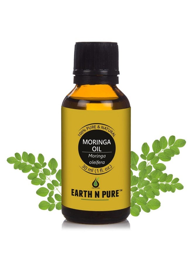 Moringa Oil Cold Pressed Natural And Therapeutic Grade With Glass Dropper 30 Ml.