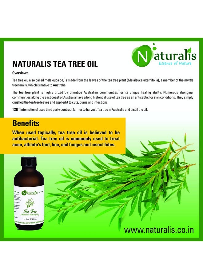 Essence Of Nature Tea Tree Essential Oil, For Acne, Pimples, Scars, Skin, Face, Hair Care & Anti-Dandruff - 1000Ml