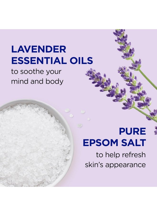 Foaming Bath With Pure Epsom Salt, Soothe & Sleep With Lavender, 34 Fl Oz (Pack Of 4) (Packaging May Vary)
