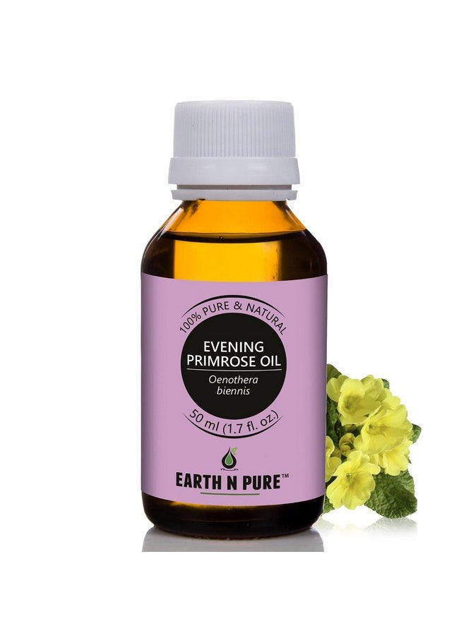 Evening Primrose Oil For Skin Hair And Nails Care | Cold Pressed | 50 Ml.