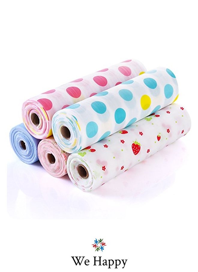 Disposable Printed Sufra Roll, Table Cover, Best for Restaurant, Salon, Kitchen, Food Prep and Outdoor Camping, Comes in Assorted Colors and Designs