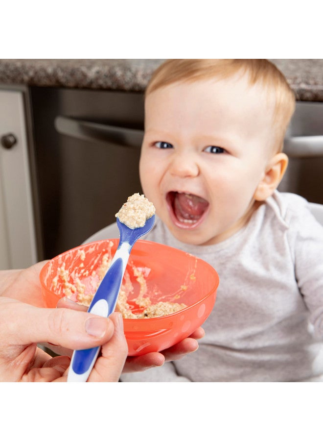 Pack Of 4 Tempcheck Temperature Color-Changing Spoons For Babies And Toddlers, Bpa Free