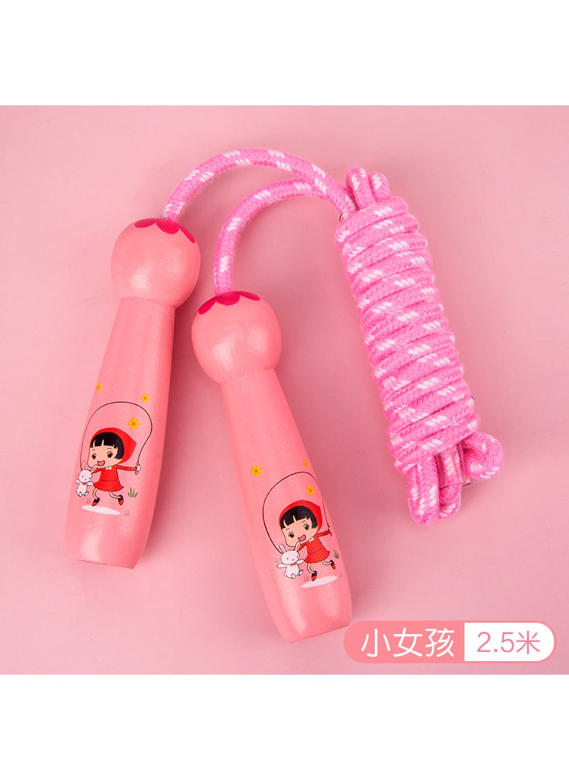 Childrens Rope Skipping Boys and Girls Primary School Students Kindergarten Sporting Goods Beginners Pushcard Adjustable Rope Skipping Wooden Toys