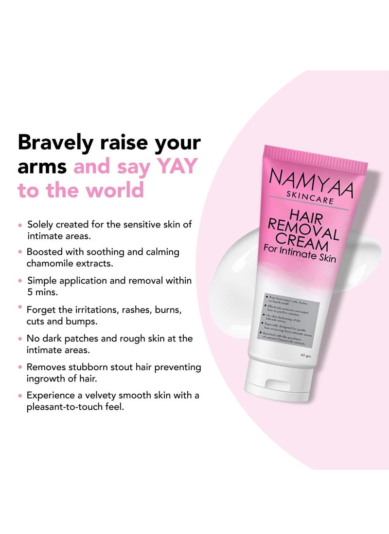 Namyaa Hair Removal Cream for Intimate Skin Pack of 2