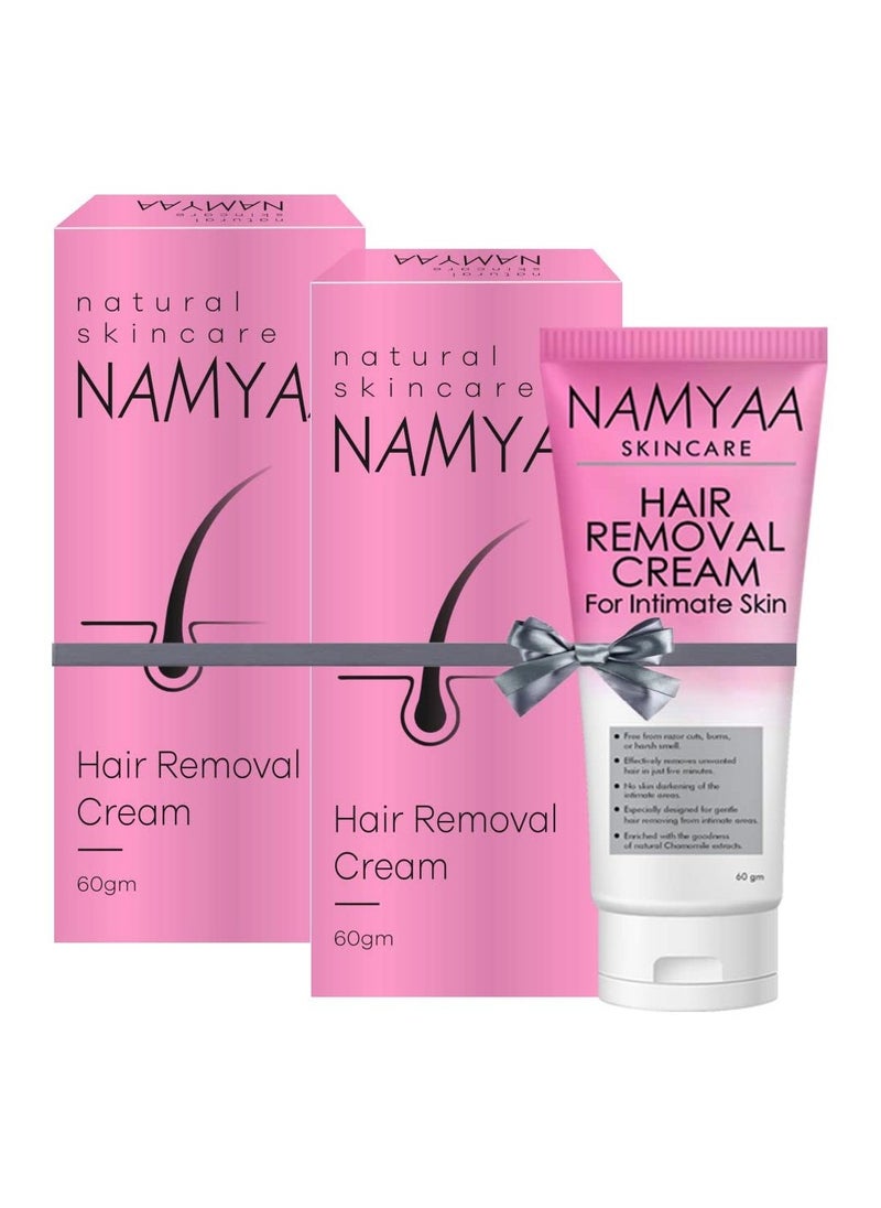 Namyaa Hair Removal Cream for Intimate Skin Pack of 2