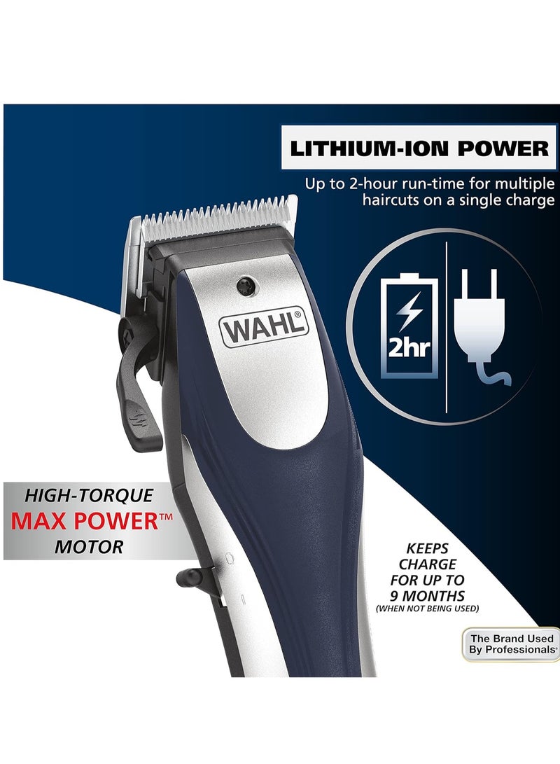 Lithium Ion Pro Rechargeable Cordless Hair Clippers for Men, Woman, & Children with Smart Charge Technology for Convenient at Home Haircutting - Model 79470