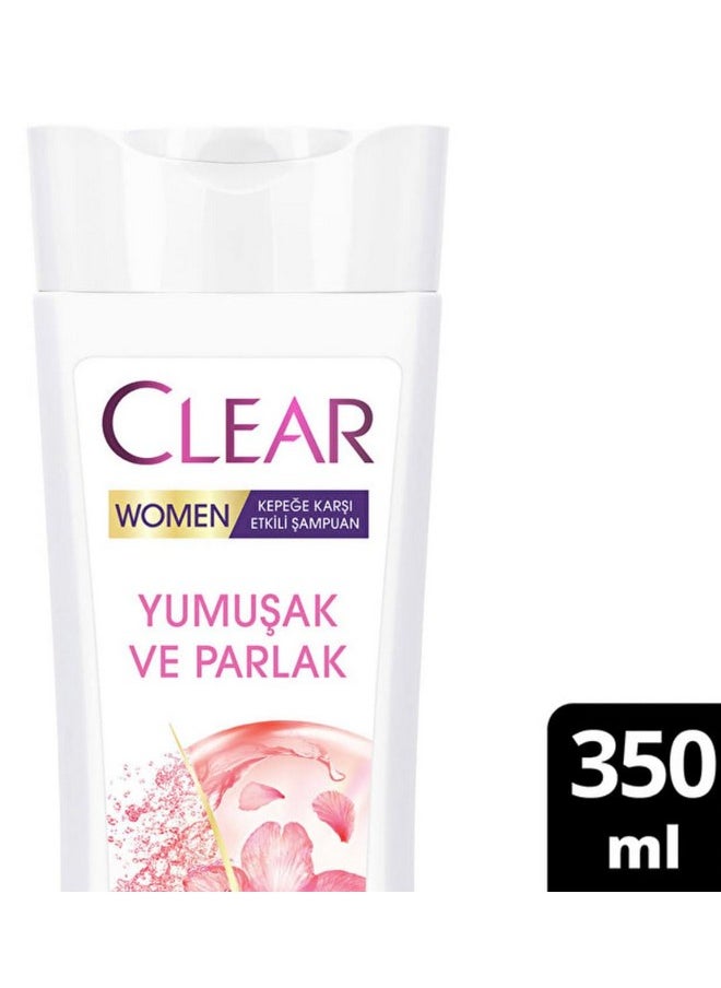 Clear Women Anti-Dandruff Shampoo Soft Shiny Cherry Blossom Essence & Keratin 350 Ml