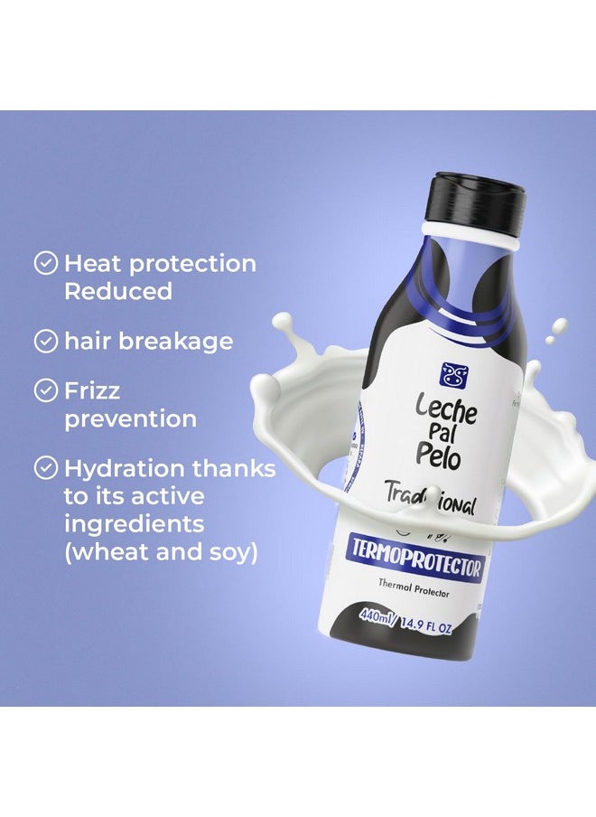 Hair Thermal Protectant Leave-In-Treatment With Natural Soy, Wheat And Aloe Vera, 14.9 Oz.
