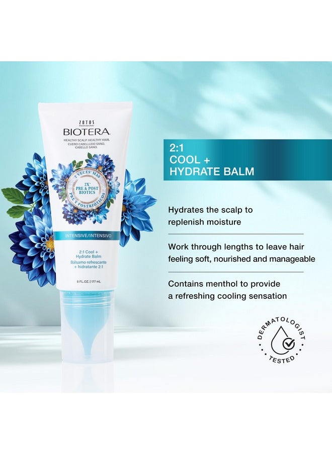 Intensive 2:1 Cool + Hydrate Balm Conditioner | Vegan & Cruelty Free | Paraben & Sulfate Free | Color-Safe | 6 Fl Oz