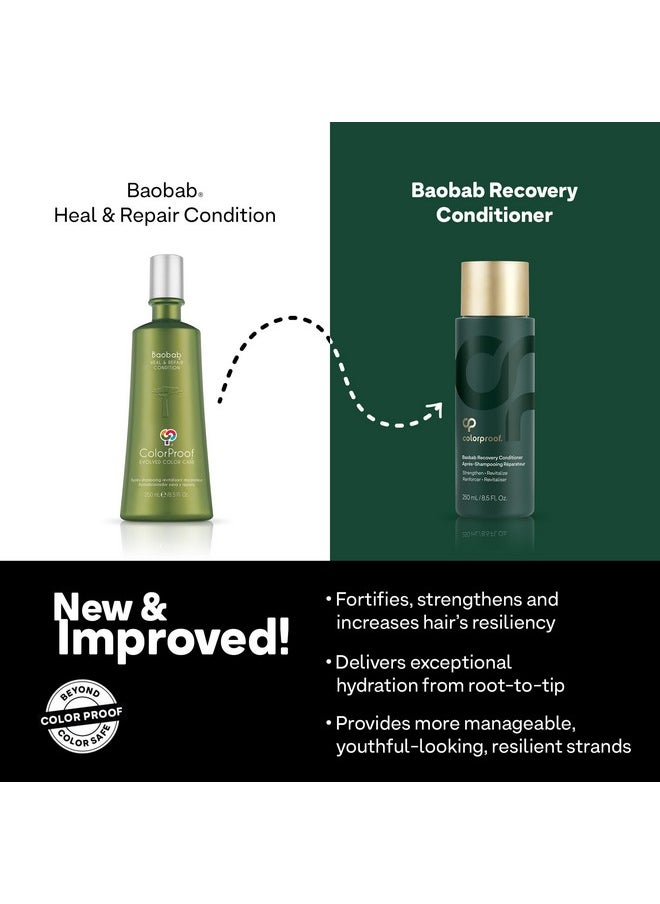 Baobab Recovery Conditioner, 8.5Oz - For Damaged Color-Treated Hair, Strengthens & Repairs, Sulfate-Free, Vegan