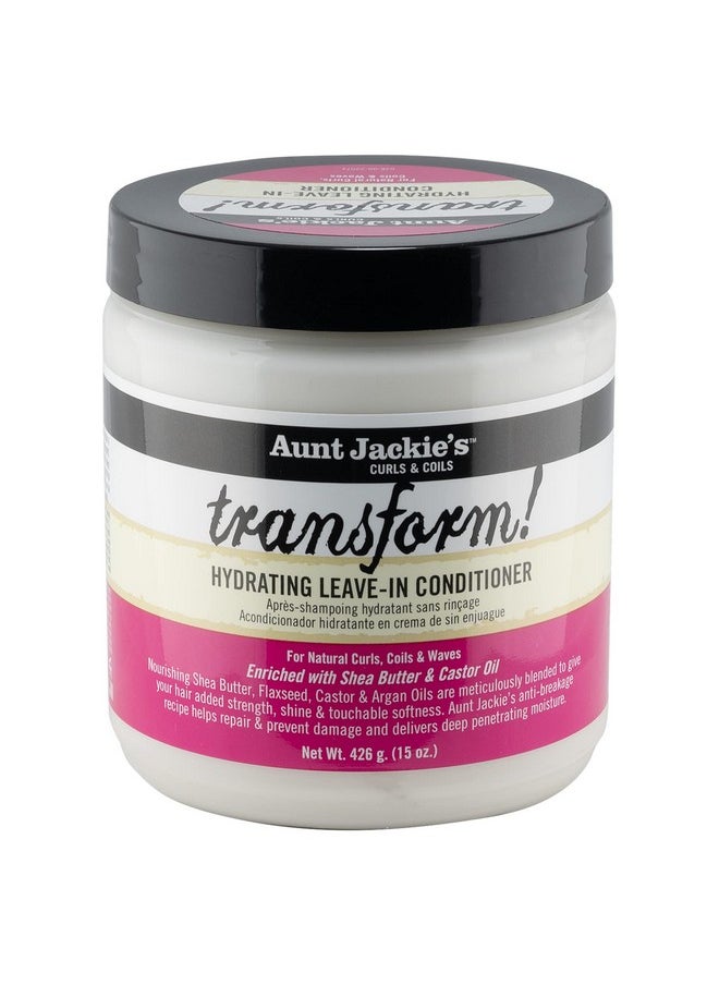 Curls And Coils Transform Hydrating Leave-In Creme Conditioner For All Hair Types And Textures, 15 Oz