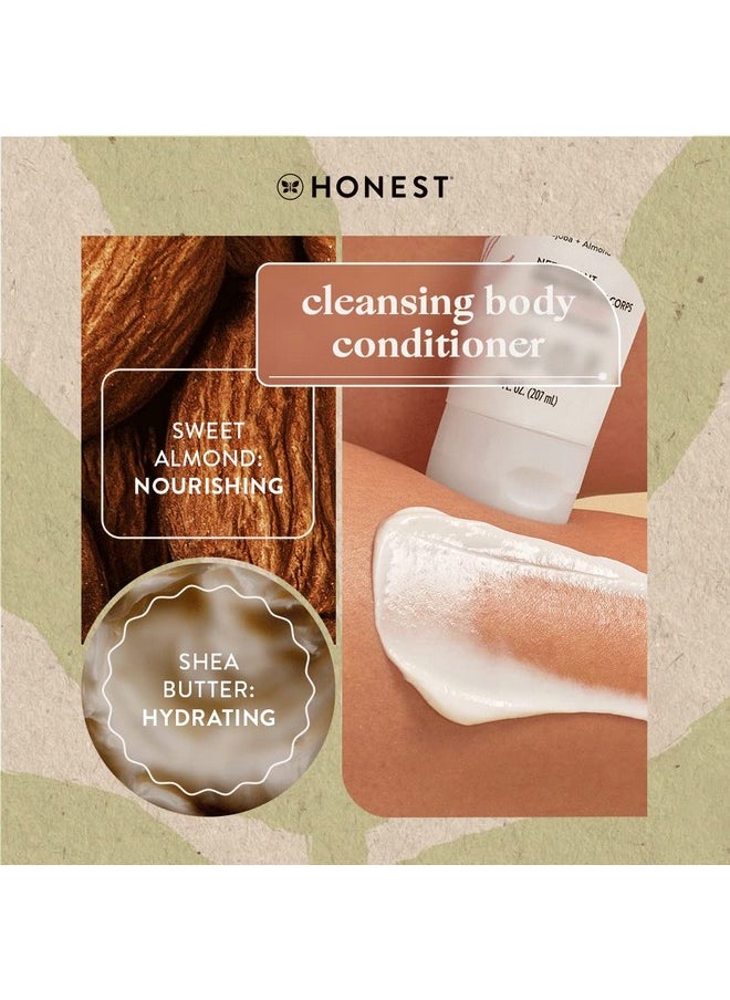 2-In-1 Cleansing Body Conditioner | Gentle For Baby | Naturally Derived, Vegan, Hypoallergenic | Sweet Almond Nourish, 7 Fl Oz