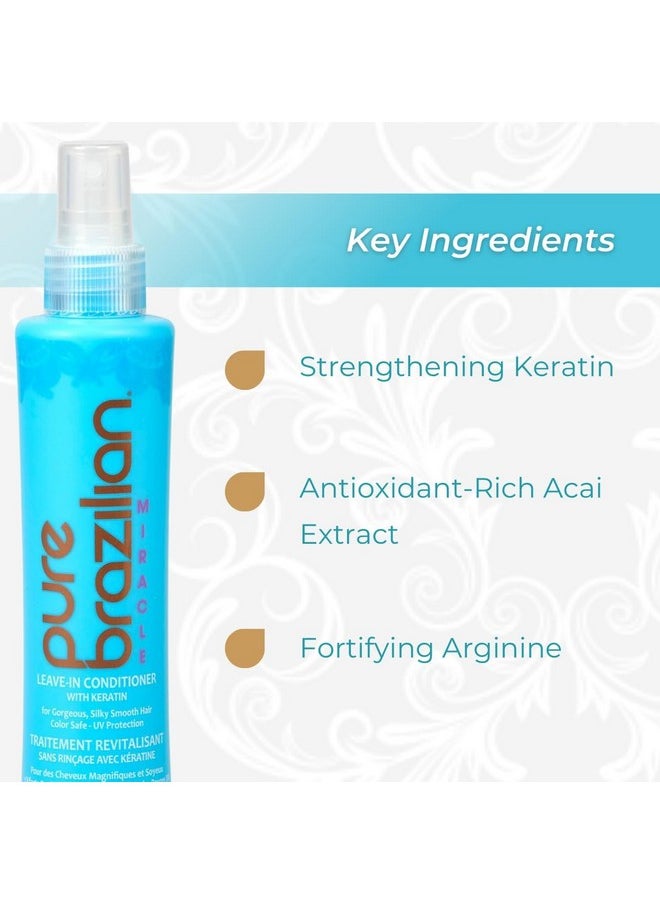 Leave-In Conditioner - Nourishing Leave-In Hair Treatment Enriched With Keratin To Fortify And Strengthen Your Hair - Pack Of 2 (6.78 Ounce / 200 Milliliter)