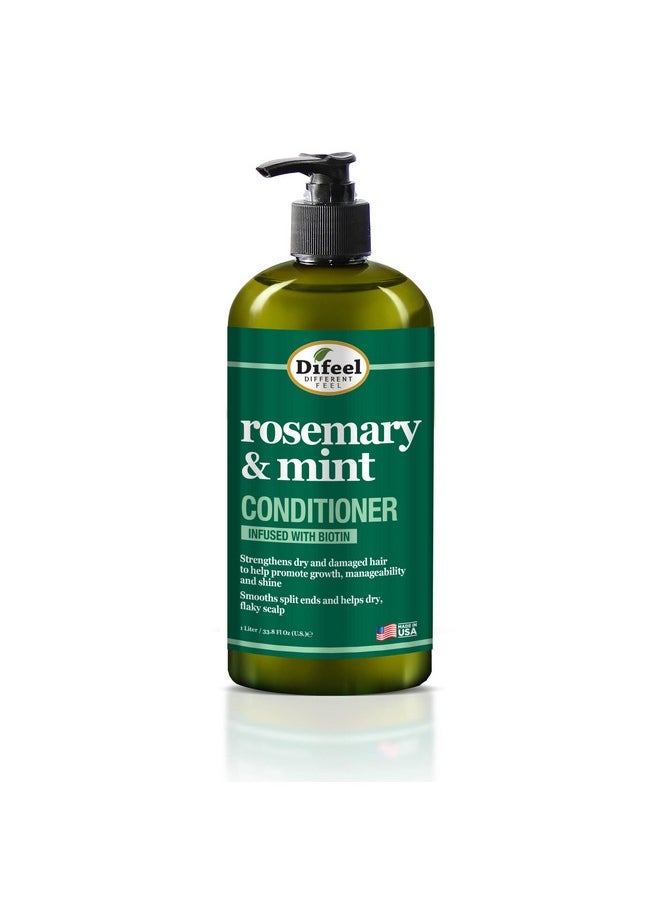 Rosemary And Mint Hair Strengthening Conditioner With Biotin 33.8 Oz. - Made With Natural Rosemary Oil For Hair Growth