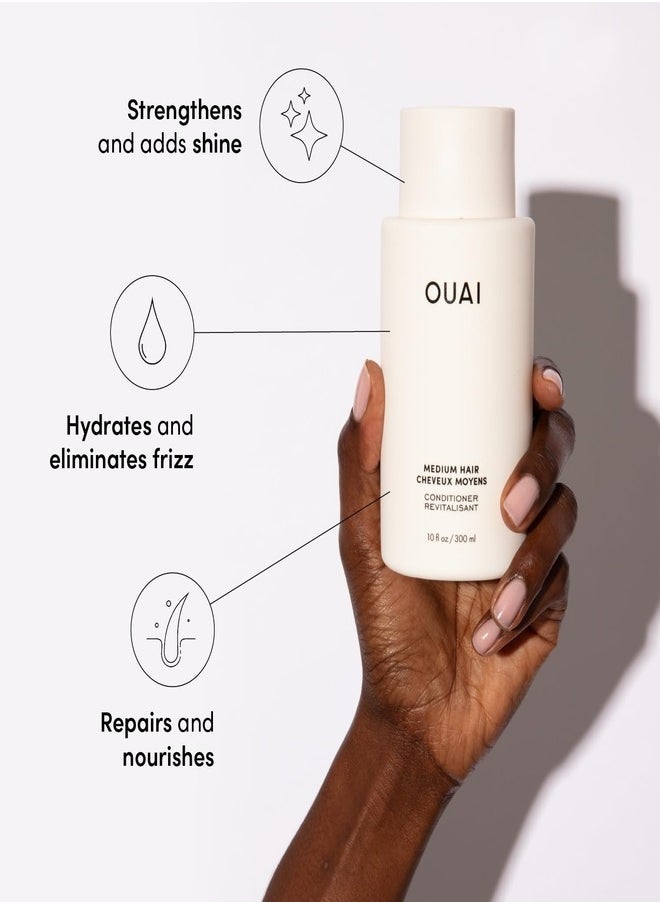 OUAI Medium Hair Conditioner - Hydrating & Nourishing Formula for Medium Hair - 946ml