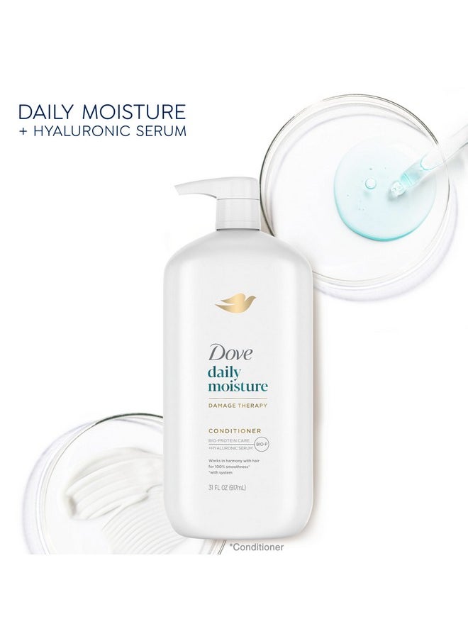 Ultra Care Conditioner Daily Moisture Pack Of 4 For Dry Hair Conditioner With Bio-Restore Complex 31 Oz