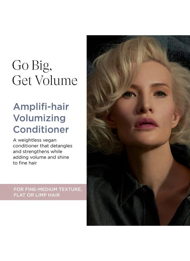 Amplifi-Hair Volumizing Conditioner, Weightless Hydration And Detangling For Fine Hair, Vegan Conditioning Formula, 8 Oz