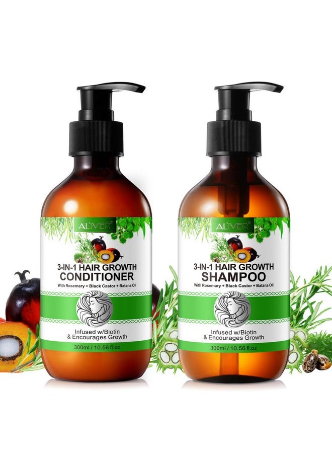 Jamaican Black Castor Oil + Rosemary Oil + Batana Oil (Shampoo And Conditioner), Green