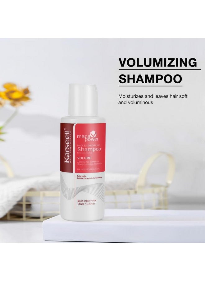 Collagen Hair Treatment Deep Repair Conditioning, Hair Mask Shampoo And Conditioner Travel Set For Dry Damaged Hair All Hair Types 3.38Floz +2.4Floz+2.4Floz