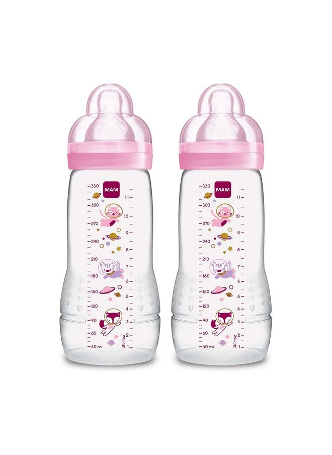 Easy Active Baby Bottle 11Oz Easy Switch Between Breast And Bottle Easy To Clean 4+ Months Girl