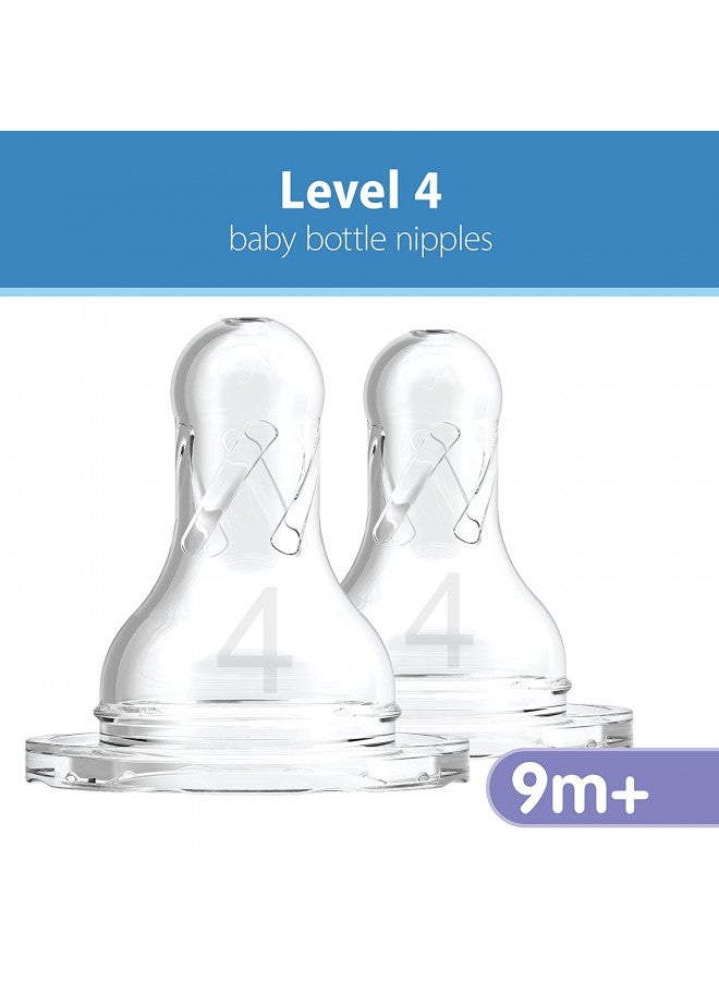 Natural Flow Level 4 Standard Nipple - 6 Count