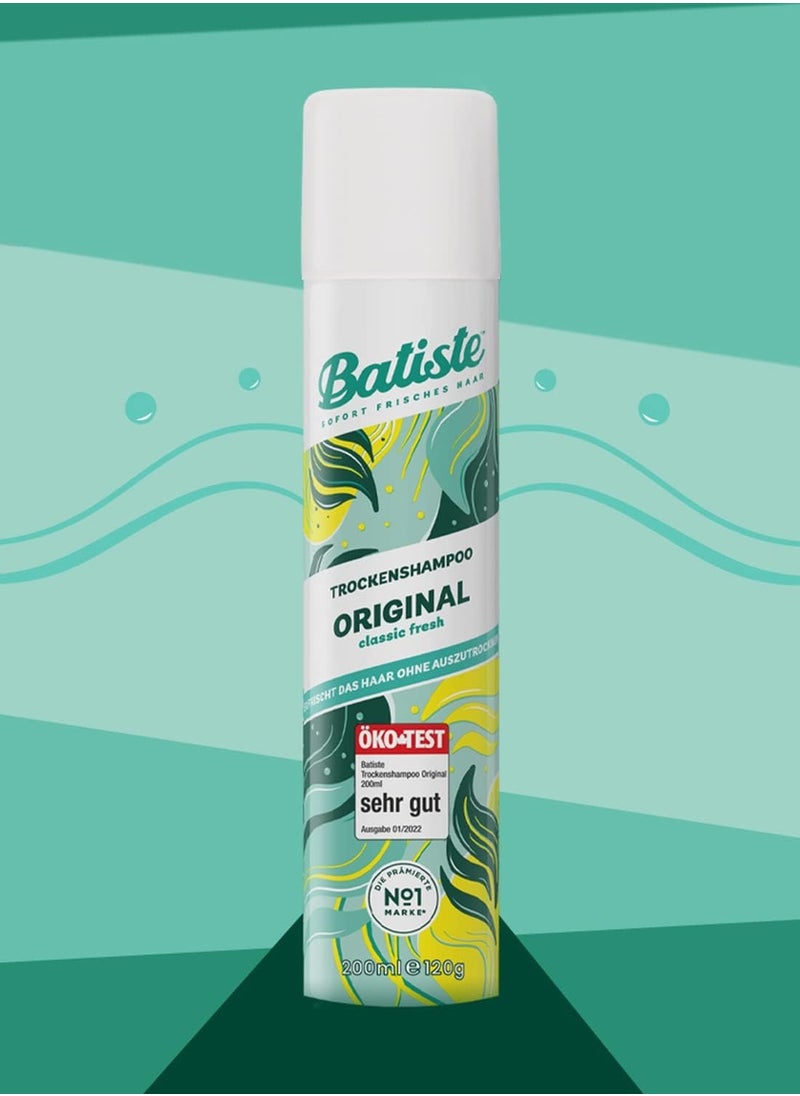 Batiste Dry Shampoo, Original Fragrance, 6.73 Fl Oz, Pack of 6