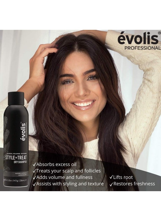 Évolis Style + Treat Dry Shampoo Spray For Fresh, Clean Hair | No Residue | For All Hair Types, Especially Sensitive Scalp And Thinning Hair | Refresh Hair In Between Washes | Sulfate Free (5.2 Oz)