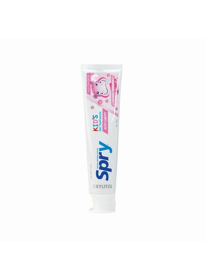 Xylitol Toothpaste For Kids 5Oz. Kids Toothpaste With Fluoride, Teeth Whitening Kids Toothpaste With Xylitol, Natural Breath Freshening, Mouth Moisturizing Ingredients, Bubble Gum (Pack Of 1)