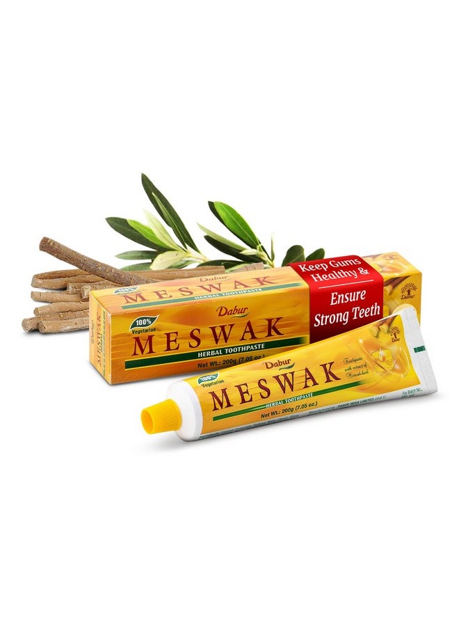 Meswak Toothpaste - Fluoride Free Toothpaste, Natural Toothpaste For Oral & Gum Health, Toothpaste For Dental Care. Natural Toothpaste With Miswak Essence, Daily Toothpaste For Oral Care