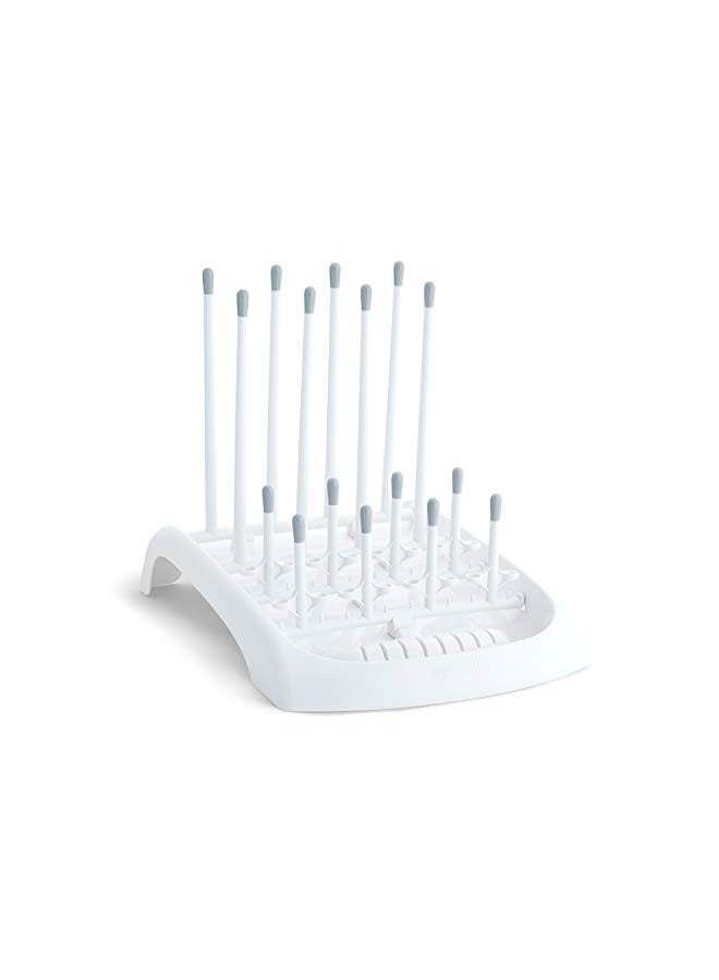 Fold Baby Bottle Countertop Drying Rack - White