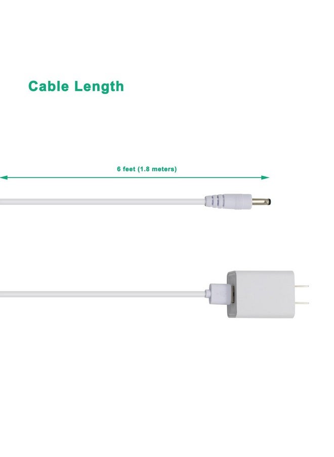 Water Flosser Charger For Bitvae C2, D2/S2 Electric Toothbrush, 5V2A Power Adapter And Usb Dc Charging Cable Cord