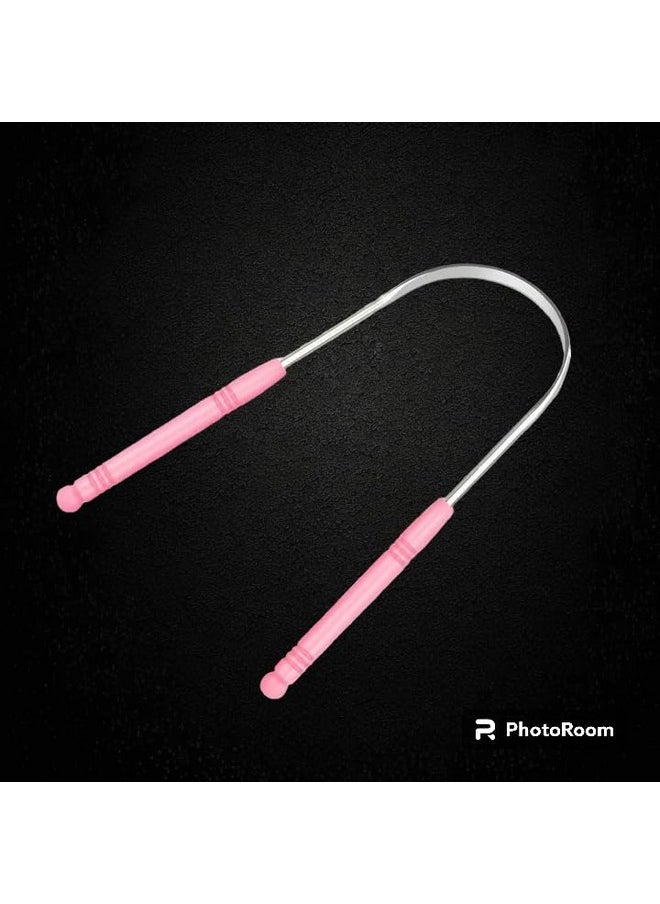 Traced Tongue Cleaner (Pink)