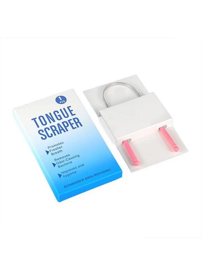 Traced Tongue Cleaner (Pink)