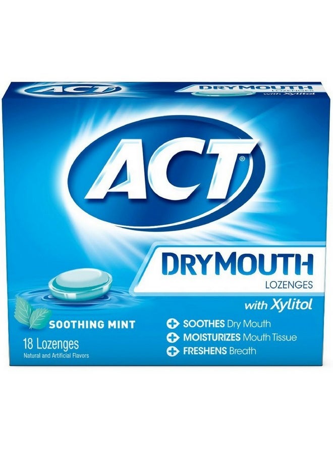 Act Dry Mouth Soothing Mint Lozenges 18 Ea ( Pack Of 4)