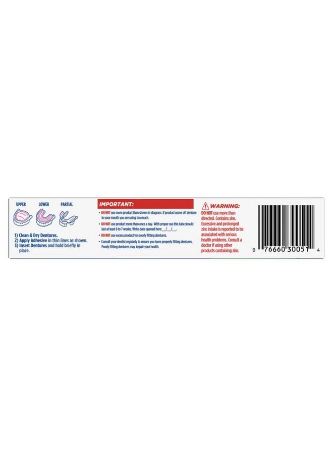 Control Denture Adhesive Cream Plus Scope Flavor 2 Oz (Pack Of 5)