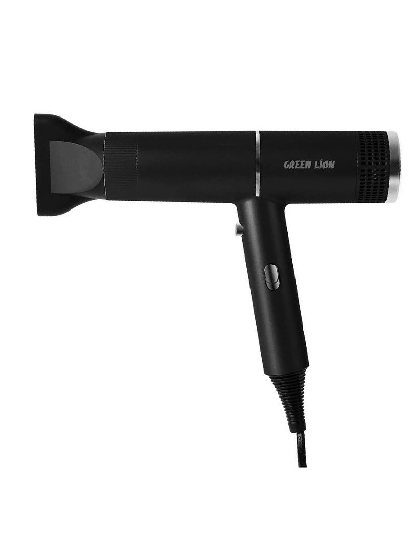 1400W Bristol Hair Dryer for Salons Hotels & Travel, Green Lion GNBRHRDRYBK - Black