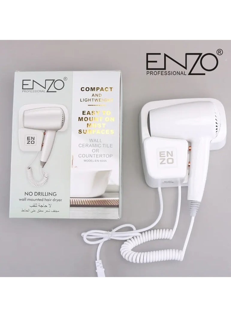 Enzo Wall/Counter Hair Dryer (Hot & Cold) -1600 W (EN-6005)