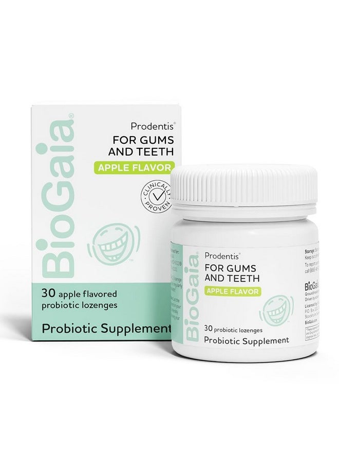 Oral Health Probiotic Lozenges | Promotes Healthy Gums & Teeth | Defends Against Common Dental Problems | Transforms Your Oral Microbiome | Allergen, Dairy, Soy & Gluten Free | Apple Flavor