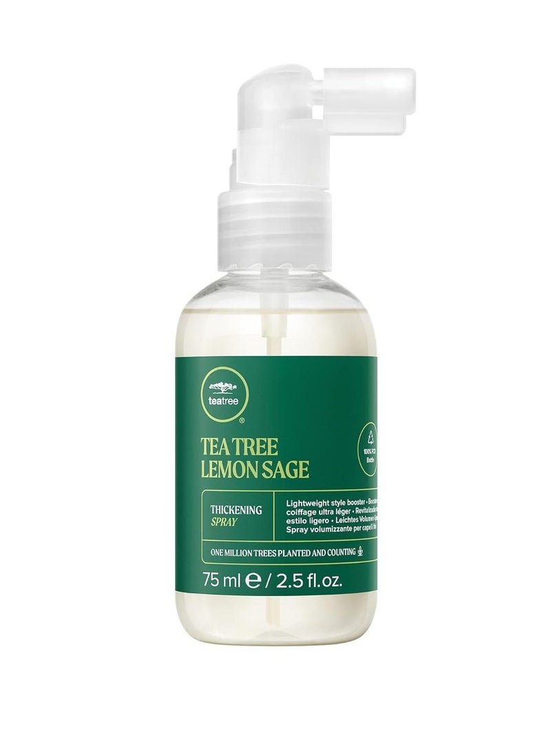 Tea Tree Lemon Sage Thickening Spray, Builds Body + Boosts Volume, For Fine Hair